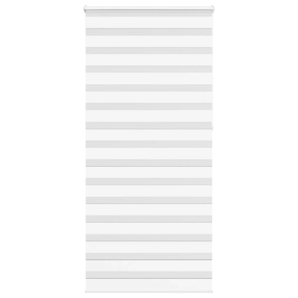 Rollo Zebra, Weiß, 110 x 230 cm, Polyester | 100 % Polyester, verdunkelnd, doppellagig, Wand- oder Fenstermontage, Kindersicherung
