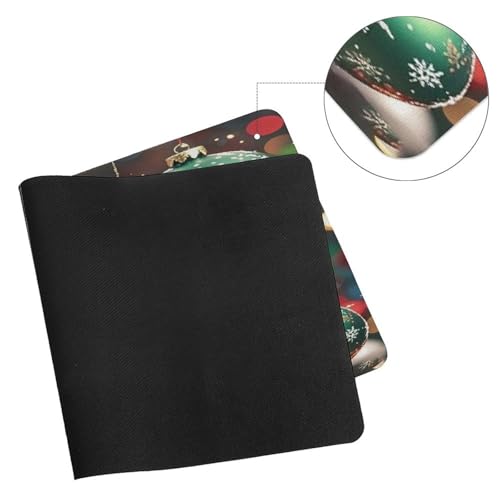 Christmas Balls Desk Mat pad para mouse grande de goma miniatura 7