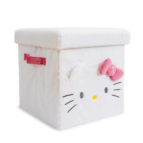 Ukonic Sanrio Hello Kitty 13 x 13 Inch Plush Storage Cube