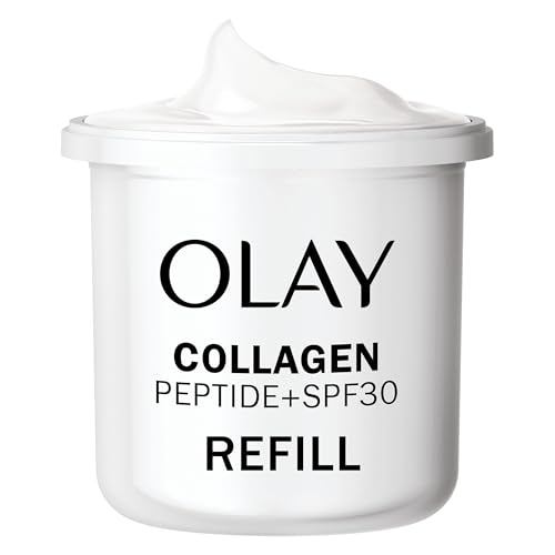 Olay Collagen Peptide Crema de Día Hidratante Facial SPF 30 RECAMBIO, Con Niacinamida Cuidado de la Piel Well aging: Fortalece, Restaura, Hidrata,50ml