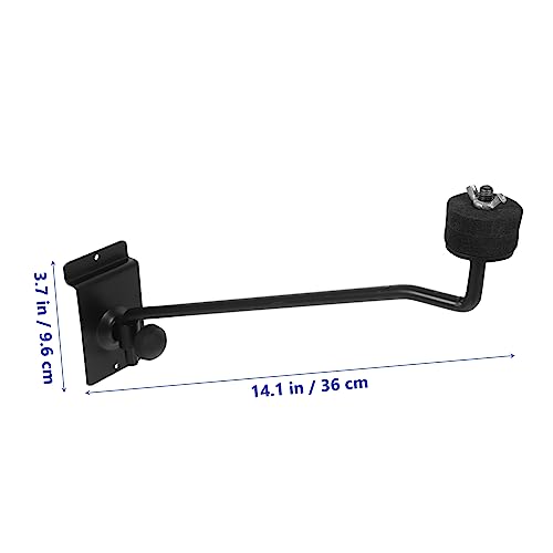 Levemolo soporte para platillos con liberación rápida, diseño simple para efectos de crash, para amantes de la batería, soporte de pared duradero miniatura 4