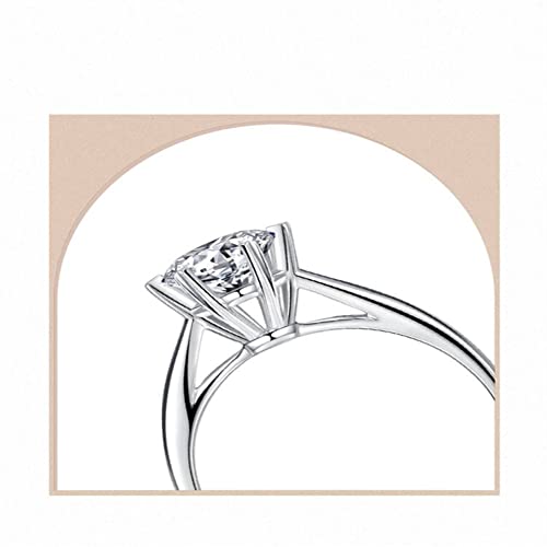 Ouslier 925 Sterling Silver Personalized Birthstone Infinity Name Ring With Engraving Inside (Silver) #TOP7