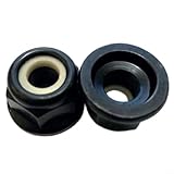 2 Stück Linksgewinde Kragenmutter M10 x 1,0 FS36 FS40 FS55 Trimmerkopf Adapter Kit Teil 4126 642 7600 aus Metall Nylon Schwarz Präzise Passform für Garten Rasenpflege Geräte Zubehö