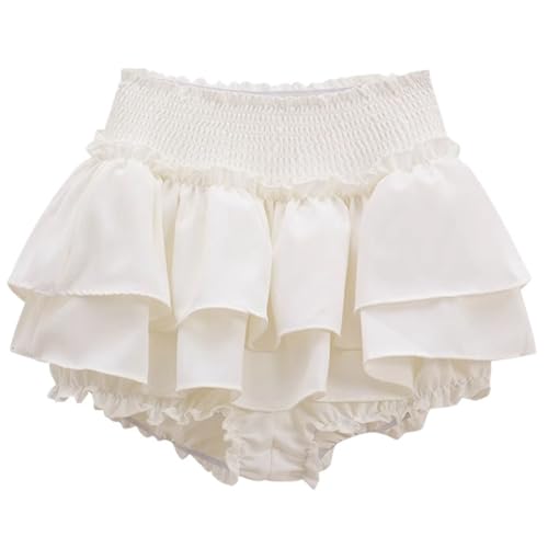 Jupe courte blanche fluide au design aérien et finitions raffinées