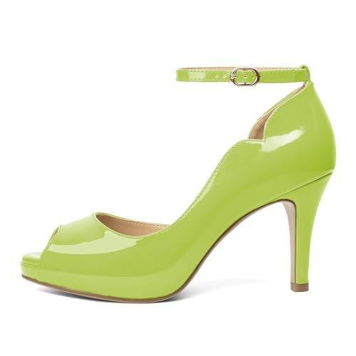 Image of AUMOTED High Heels Pumps Platforms Shoes for Party Daily 3.4 inch Dressy Pumps