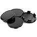 70mm(2.76in)/64mm(2.52in) Wheel Center Hub Caps Black Base Set of 4 for Odyssey 2005-2017 Ridgeline 2006-2014#4732-S6M-Z00 08W17-SDB-1M00-A4