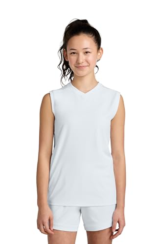 Amazon.com: SPORT-TEK Youth Club Sleeveless V-Neck | Moisture