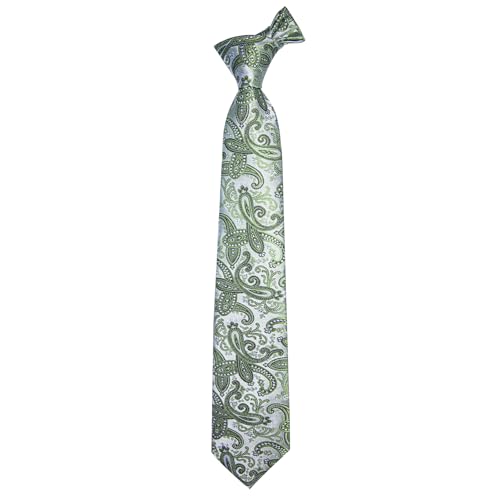 Image of YourTies Paisley Men's Necktie Woven Silk Floral Ties for Men Designer Formal Business Party Wedding