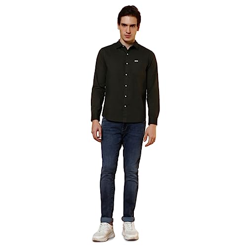 Image of Wrangler Men's Solid Green Shirt