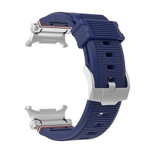 SRMVRNKNNK �V���R���X�g���b�v Fit For Samsung Galaxy Watch 7 Ultra 47mm ���^���t�B�b�g���X�g�o���h(Midnight blue)