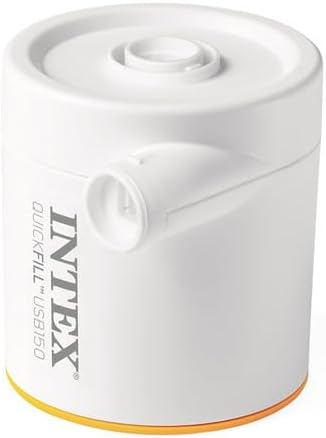 Miniatura 5 de INTEX Bomba de aire USB 66616E QuickFill infla y desinfla flotadores de piscina y camas de aire - Incluye 2 boquillas de interconexión - Ligero y