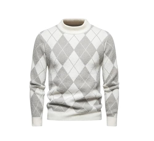 Men's Casual Soft Knitted Sweater Crew Neck Long Sleeve Knit Sweater Pullover