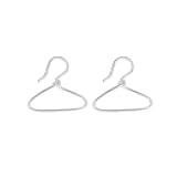 Minimalist Hanger Shape Dangle Stud Earrings for Women 925 Sterling Silver Hypoallergenic Handmade Lightweight Piercing Drop Studs Earring Unique Statement Jewelry Gifts for Friends