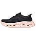 Skechers Women's Max Cushioning Glide Step Hartford Hands Free Slip-Ins Sneaker, Black/Purple, 7