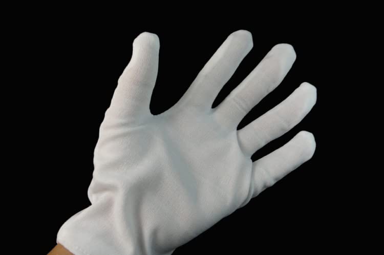 Gants en coton blanc RANY pour soulager les mains sèches et protéger les peaux sensibles