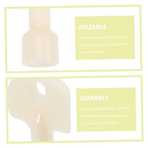 Sewoart Trash Can Key Outdoor Trash Bin Cabinet Trash Can Box Safety Keys Trash Can Triangle Key Spanner Socket Wrench Plastic White Locking Garbage Can Triangular Key Box #TOP2