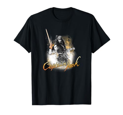 Disney Pirates of the Caribbean Captain Jack Poster T-Shirt