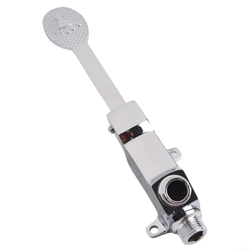 Besttoolifes Válvula de grifo, grifo de lavabo de baño, interruptor de control de pedal de pie, llave de baño para el hogar, laboratorio, hospital, hotel, pedal