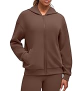 G4Free Smoofit Modal Soft Women's Full Zip Jackets Loose Fit Casual Hoodies Long Sleeve Tops with...