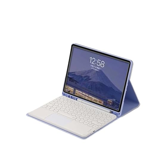 Clavier Tactile à Touches Rondes Étui Samsung Galaxy Tab S9 S8 S7 11 Pouces