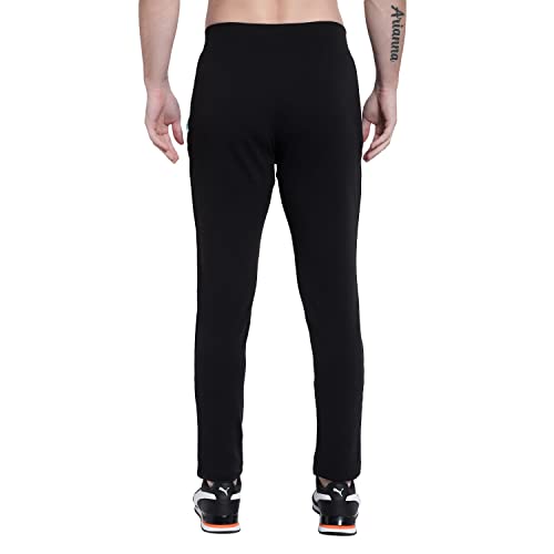 Image of RABBY Men's Poly Cotton Regular Fit Solid Track Pants