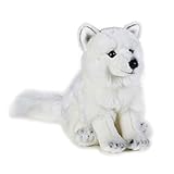 XINKANG Juguete de Peluche Peluche Zorros Alopex Lagopus Juguete Peluche Animal Blanco 23cm Regalo de Chiles