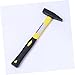 jojofuny 200g Flat Fitter Hammer Bench Tool Shock Fiber Handle for Fabrication and Woodworking Black Spray Finish
