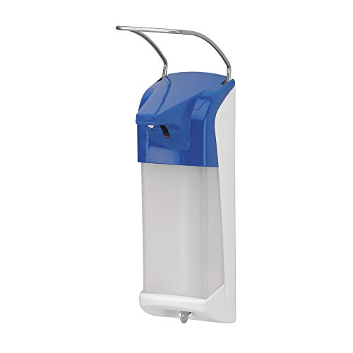 OPHARDT hygiene 4400704 ER T blau mit Verschluss-Set Spender für Flüssigseifen und Desinfektionsmittel, 1000 ml