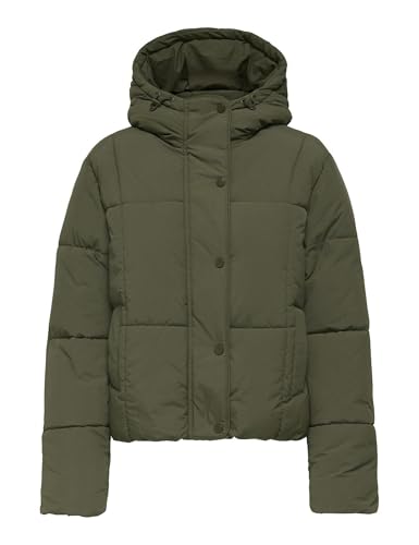JdY Jdywonder Wonder Short Hood Puffer Otw Sij, Color Verde, S Mujeres