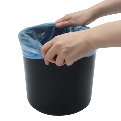 Caneca de basura negra con pedal y tapa, 5 galones miniatura 5