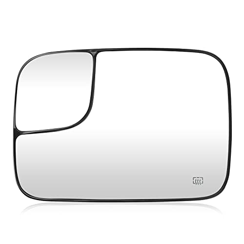 Driver Left Side View Heated Mirror Glass for Dodge Ram 1500 2500 3500 2005-2009, Replaces 5161011AA, 191035AA, CH1324121 by ISEYEC - Used condition - US$14.85