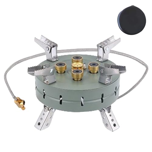 Hornillo de camping, hornillo portátil, hornillo de camping, estufa de exterior ligera, hornillo de camping Cheif, hornillo de camping compacto para cocina al aire libre, senderismo, picnic
