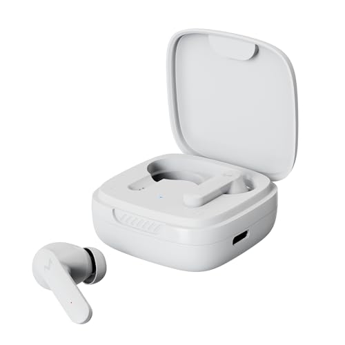 TEMPT Thunder X True Wireless Earbuds with 13mm Drivers, 60 Hours of Play Time and 120 Hours of Standby Time | IPX6 Water & Sweat Resistant (White)