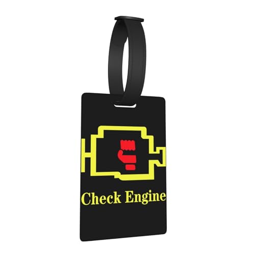 Check Engine Light Luggage Tags for Travel Suitcases