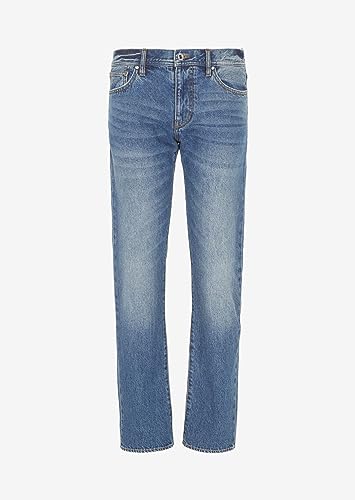 Armani Exchange Men's J16 Straight Fit Non Stretch Cotton Denim3