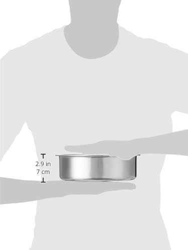 Image of Triply Stainless Steel Langdi Tope - 22 cm / 2.2 litres | Multipurpose Stainless Steel Extra Shallow Tope | Induction Friendly for Every Day Use