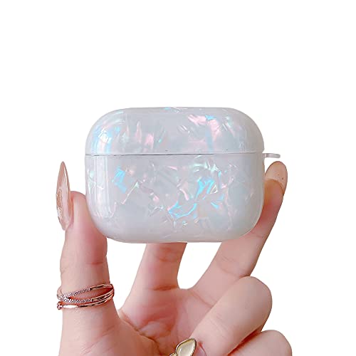 Cocomii Pearl Airpods Pro Case - Pearl Glitter - Slim - Lightweight - Glossy - Keychain Ring Shiny Sparkle Sequin Bling - Luxury Headphone Case Cover Compatible With Apple Airpods Pro (Iridescent) #TOP16