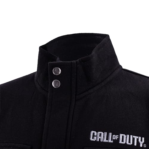 Ripple Junction Call of Duty Men's Military Cargo Full Zip Jacket Ghost Task Force 141 Embroidery Patches Officially Licensed3