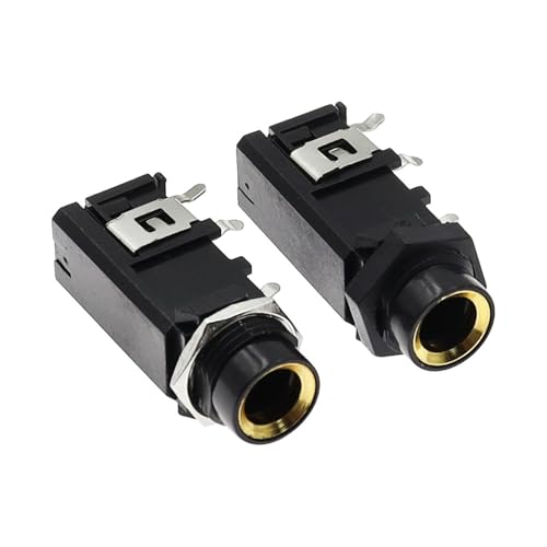 Conector de micrófono de 6,35 mm estéreo sin ruidos de fondo pack de 10 conectores rectos 3