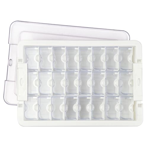 kowaku Bead Storage Box Grids Box Rectangle Storage Case Container Transparent 24 Grids