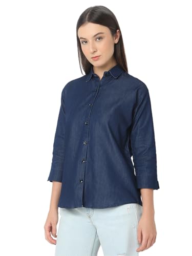 Image of Smarty Pants Women's Denim Formal Shirt.