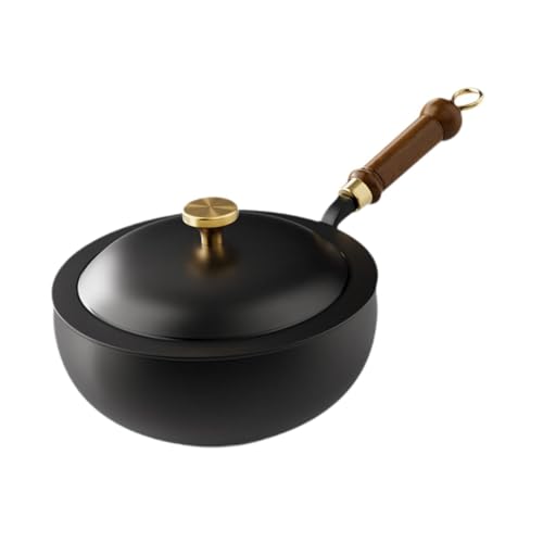 Wok de Hierro con Mango de Madera y Tapa, 20 cm miniatura 7