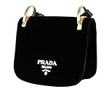 Prada Women's 1BD039 Black Leather Evening Purse