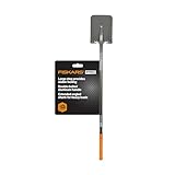 Fiskars 397910-1001 PRO Shovel, Transfer, 58 Inch, Silver