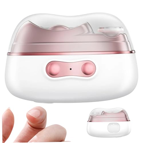 Coupe-ongles électrique automatique rechargeable 4 en 1 avec réservoir intégré et lumière LED