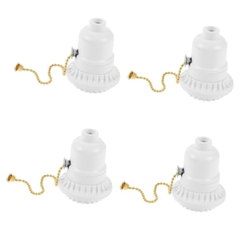 Uonlytech 4pièces Douille De Lampe Avec Accessoire De Luminaire à Chaîne Pour Lampes De Plafond Et Lampadaires Design Élégant Et Pratique Pour Éclairage Intérieur Compatible Avec Led
