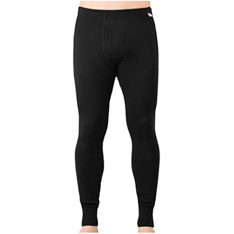 MERIWOOL Mens Base Layer 100% Merino Wool Heavyweight 400g Thermal Pants Black Cover