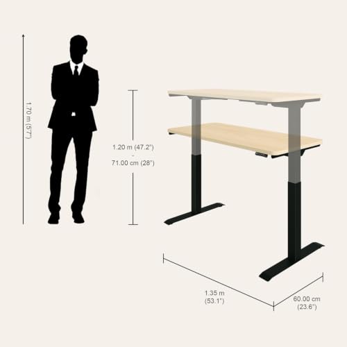 Image of Interio by Godrej Stance Dual Motor Height Adjustable Work Desk