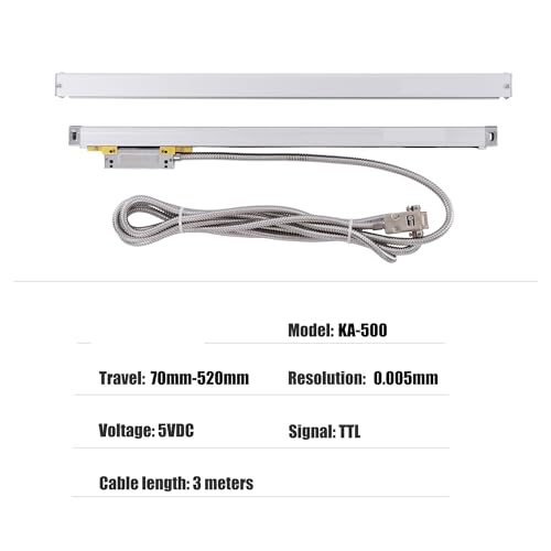Escala Óptica Lineal Slim 320mm Precisión 0.005mm miniatura 5