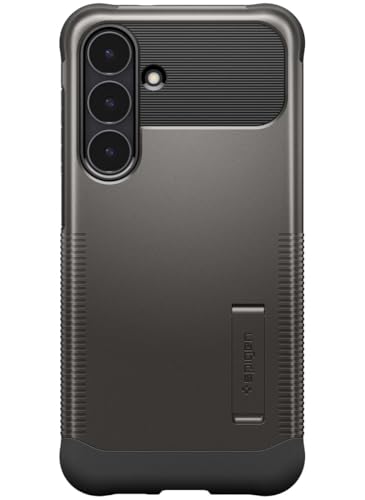 Image of Spigen Slim Armor MagFit | Samsung Galaxy S25 FE Case [Air Cushion Protection] [Magsafe] Galaxy S25 FE Back Cover | TPU+PC - Gunmetal